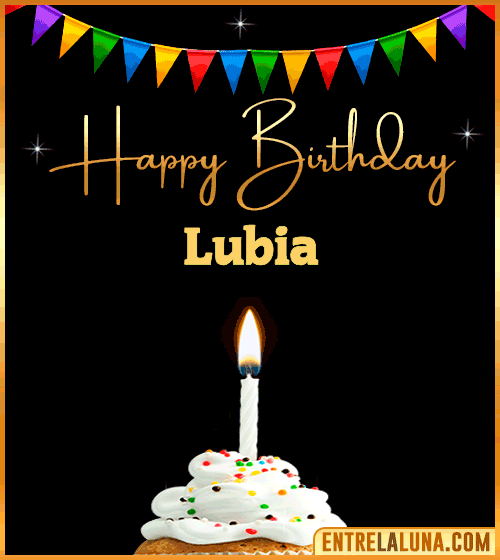 GiF Happy Birthday Lubia